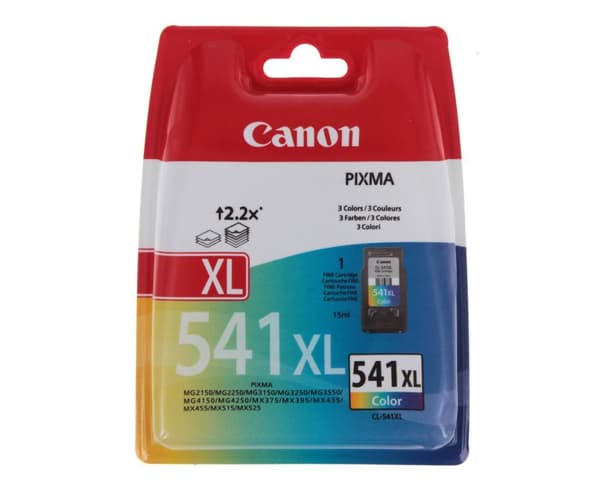 Canon CL-541XL - Blækpatron - 1 x farve (cyan, magenta, gul) - blister med tyverisikring - til PIXMA MG2150, MG2250, MG3150, MG3250, MG4150, MG4250, M