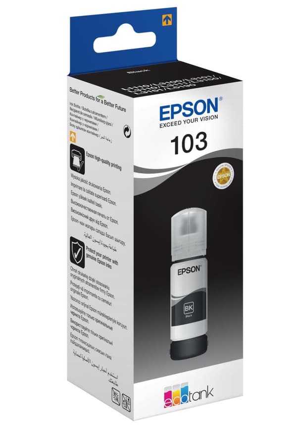 Epson 103 - 70 ml - svart - refill bläck