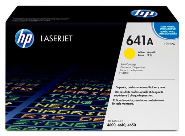 HP Toner C9722A (641A) - Gul - Kapacitet: 8.000 (C9722A)