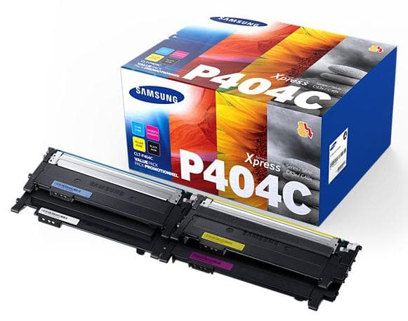 Samsung CLT-P404C Tonerpatron Original Sort, Cyan, Magenta, Gul