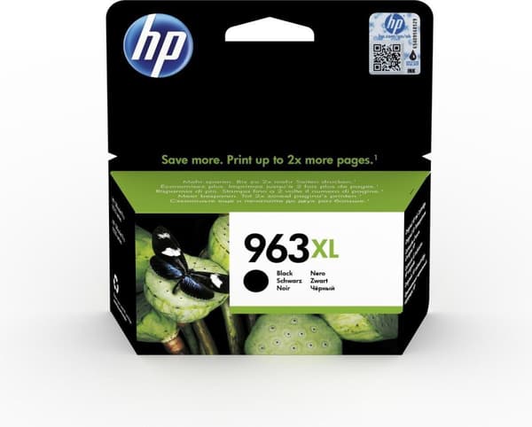 HP 963XL - 47,86 ml - høj ydelse - sort - original - blækpatron - til Officejet Pro 9010, 9012, 9013, 9014, 9015, 9016, 9018, 9019, 9020, 90023, 90023