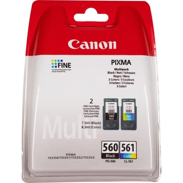 Blækpatron Canon PG-560 CL-561 sort + farve