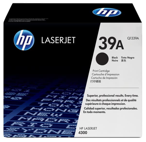 HP 39A - Värikasetti / musta