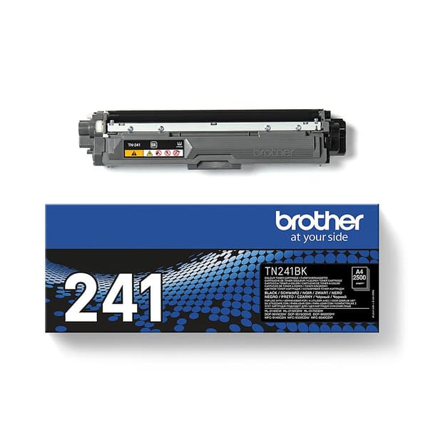 Brother TN241BK - musta - alkuperäinen - väriainekasetti - malleihin DCP 9020CDW, HL-3140cw, 3150CDW, 3170CDW, MFC 9140CDN, 9330CDW, 9340CDW (TN241BK)