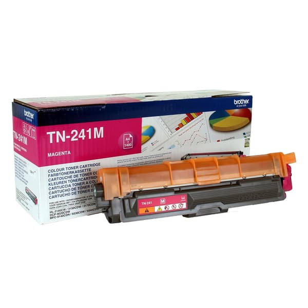 Brother Toner TN-241M - Magenta - Kapacitet: 1.400 sider (TN241M)