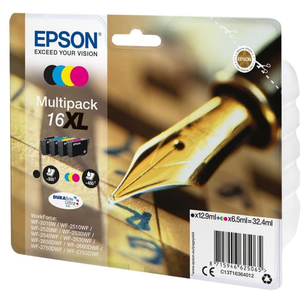 Epson 16XL - Svart - Bläckpatron (C13T16364012)