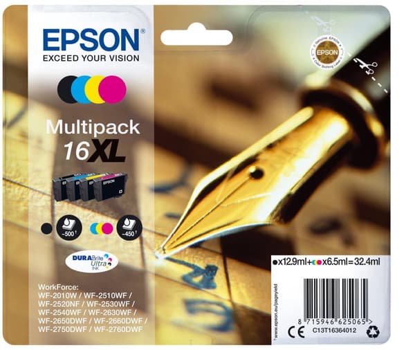Epson 16XL - Svart - Bläckpatron (C13T16364012)