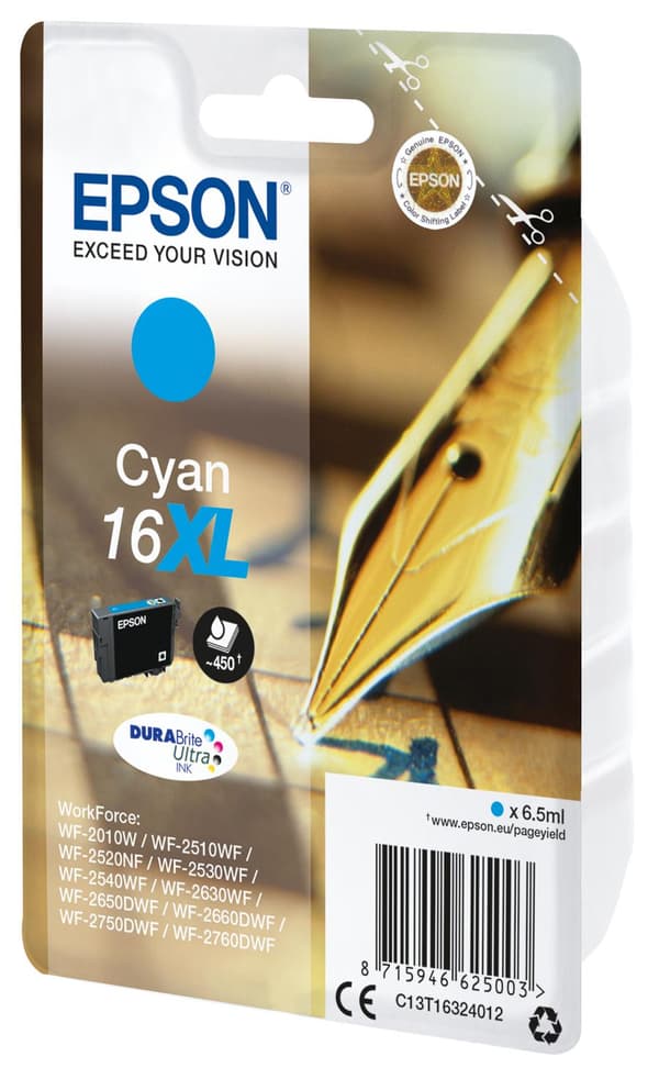 Epson 16XL - Cyan - Bläckpatron (C13T16324012)
