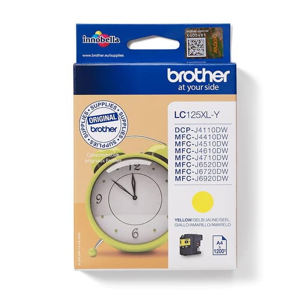 Brother LC-125XLY - Blækpatron / Gul / Høj kapacitet