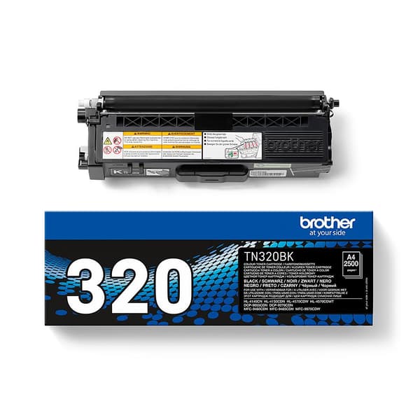 Brother Toner TN-320BK - Svart - Kapacitet: 2 500 sidor (TN320BK)