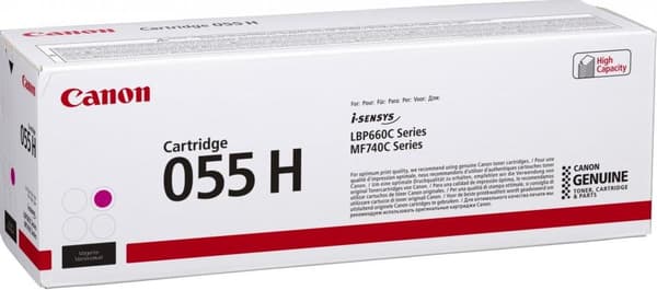 Canon 055 H - højtydende - magenta - original - tonerpatron - til i-SENSYS LBP663Cdw, LBP664Cx, MF742Cdw, MF744Cdw, MF746Cx (3018C004)