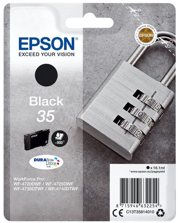 Epson - C13T35814010 - 35 - Bläckpatron svart