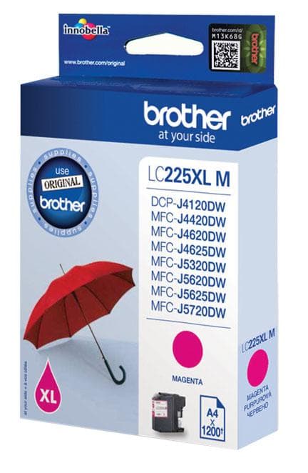 Brother LC225XLM - magenta - alkuperäinen - mustepatruuna - malleihin MFC J4420DW, J4620DW, J5620DW, J5720DW (LC225XLM)