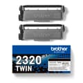 Miniatyrbild 3 av 3: Brother TN2320 TWIN - 2-pack - hög kapacitet - svart - original - tonerkassett - för Brother DCP-L2500, L2520, L2560, HL-L2300, L2340, L2360, L2365, M