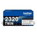 Miniatyrbild 1 av 3: Brother TN2320 TWIN - 2-pack - hög kapacitet - svart - original - tonerkassett - för Brother DCP-L2500, L2520, L2560, HL-L2300, L2340, L2360, L2365, M