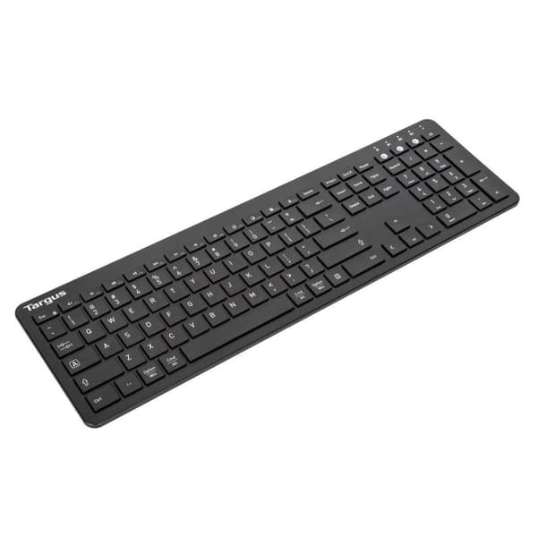 Targus multi-enhet i full storlek - tangentbord - antimikrobiell - trådlös - Bluetooth 5.1 - tyska - svart