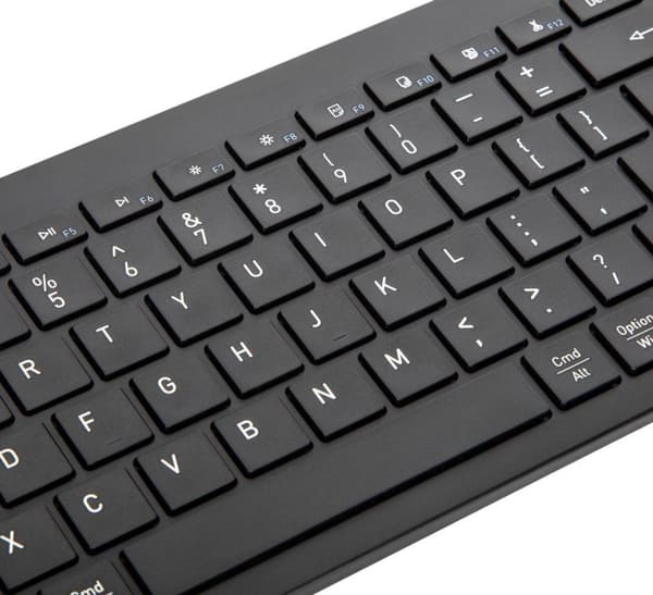Targus multi-enhet i full storlek - tangentbord - antimikrobiell - trådlös - Bluetooth 5.1 - tyska - svart