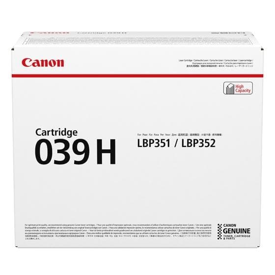 Canon 039 H - sort - original - tonerpatron - til imageCLASS LBP351dn, LBP352dn (0288C001)