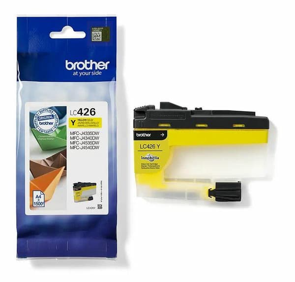 LC426Y bläckpatron - BROTHER - Gul standardkapacitet 1500 sidor - För MFC-J4340DW, MFC-J4540DW och MFC-J4540DWXL