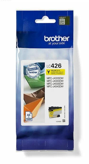 LC426Y mustepatruuna - BROTHER - keltainen vakiokapasiteetti 1500 sivua - MFC-J4340DW, MFC-J4540DW ja MFC-J4540DWXL