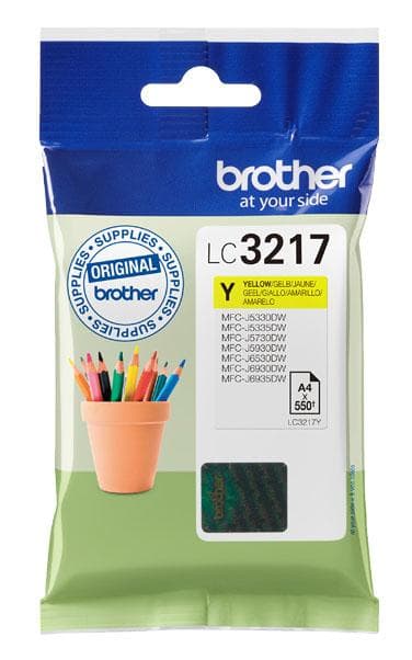 Brother LC-3217Y - Blækpatron / Gul