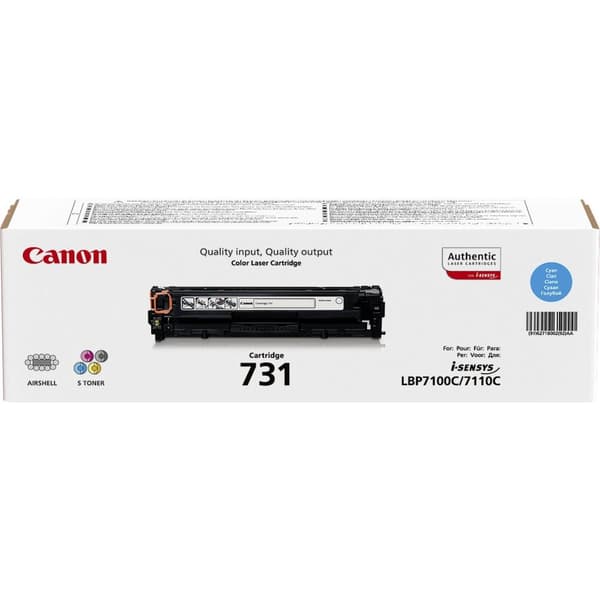 Canon Toner 731C - Cyan - Kapacitet: 1.500 sider (6271B002)