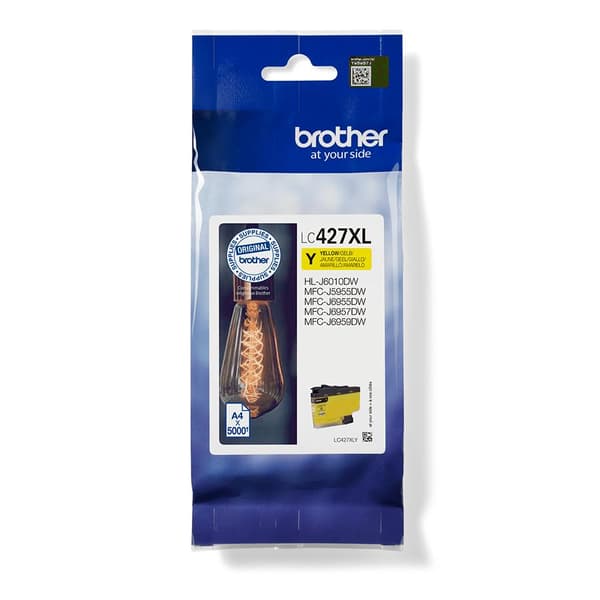 Brother LC-427XLY bläckpatron 1 st Original Hög (XL) Yield Gul (LC427XLY)