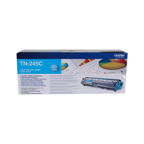 Brother Toner TN-245C - Cyan - Kapacitet: 2.200 sider (TN245C)