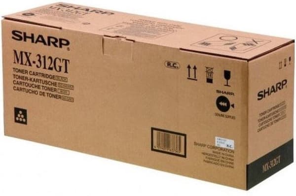 Sharp MX-312GT tonerpatron 1 stk. Original Sort