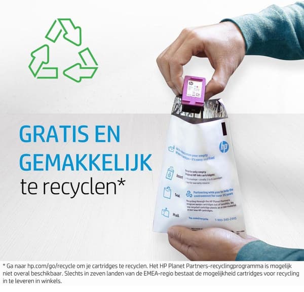 HP 305 2-pack trefärgad/svart originalbläckpatron