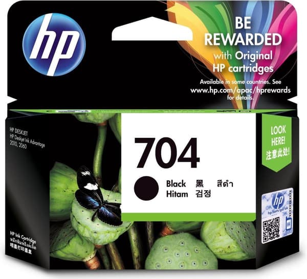 HP 704 Original Svart 1 st