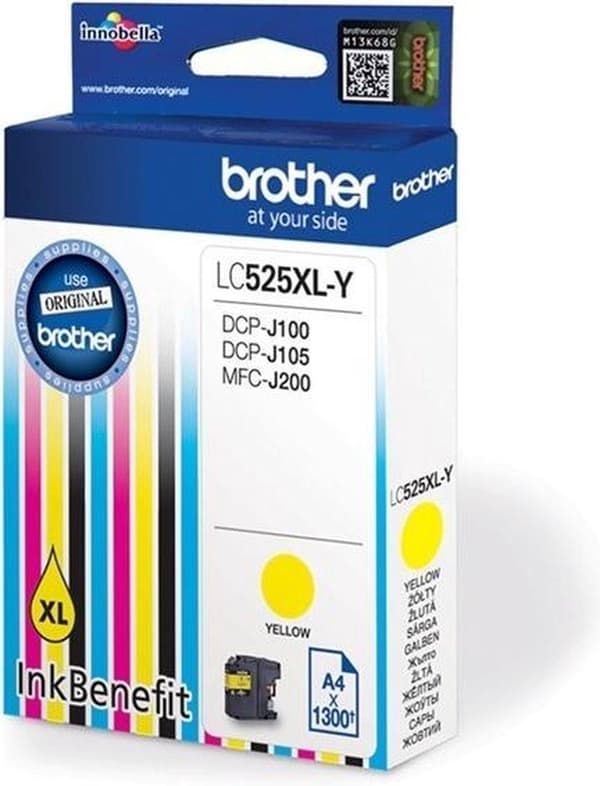 Brother LC525XL-Y blækpatron Original Ekstra (Super) High Yield Gul