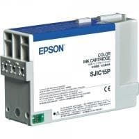 Epson SJIC15P - färg (cyan, magenta, gul) - original - bläckpatron - för TM C3400, C3400 SecurColor, C3400BK, C3400E, C3400U
