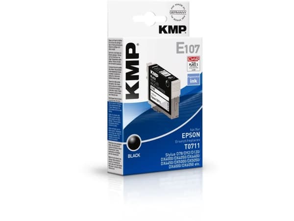 KMP 1607,4001, Sort, Pigmentbasert blekk, 7,4 ml, 1 stykker, 245 sider