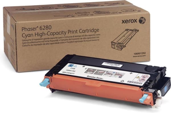Xerox Phaser 6280 - Cyan tonerkassett med hög kapacitet (6 000 sidor)