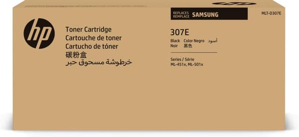 Samsung MLT-D307E - erittäin riittoisa - musta - alkuperäinen - väriainekasetti (SV058A) - malleihin Samsung ML-4510ND, ML-4512ND, ML-5010ND, ML-5012N