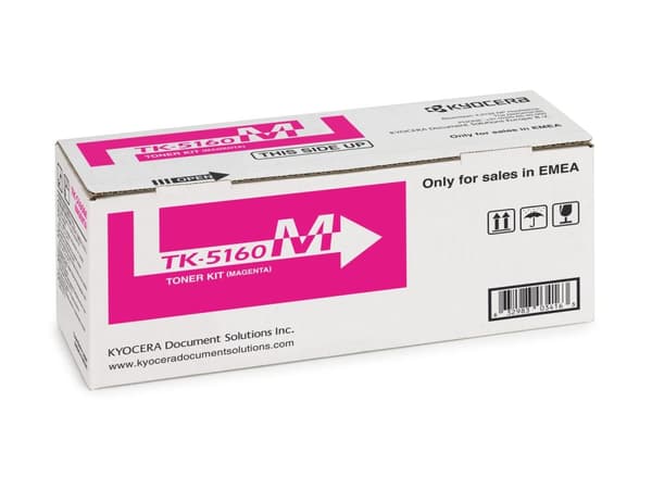 Kyocera Toner TK-5160M - Magenta - Kapasiteetti: 12 000 sivua (1T02NTBNL0)