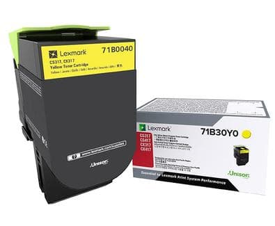 Lexmark 71B0040 Värikasetti Alkuperäinen Keltainen 1 kpl