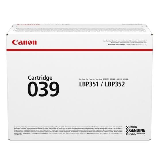 Canon - 039BK - 0287C001 - Toner sort