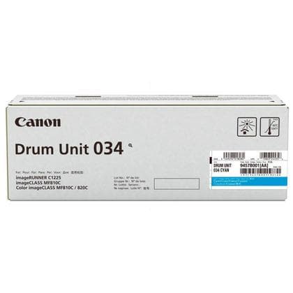 Canon 034 - Cyan - Trommesæt - til ImageCLASS MF810Cdn, MF820Cdn, imageRUNNER C1225iF (9457B001)