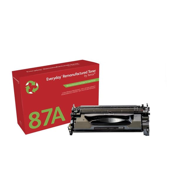 Xerox musta värikasetti. Vastaa HP CF287A:ta. Yhteensopiva HP ENTERPRISE M506:n, LaserJet Pro M501:n ja LaserJet Enterprise MFP M527:n kanssa