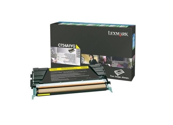 Lexmark - Tonerpatron - 1 x gul - 6000 sider - LRP / LCCP (0C734A1YG)
