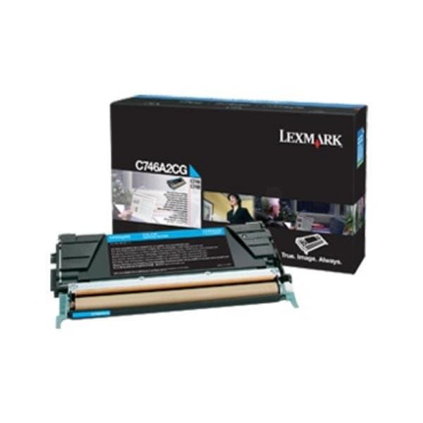 Lexmark - Cyan - original - tonerpatron Lexmark Corporate - til C746dn, 746dtn, 746n, 748de, 748dte, 748e (C746A3CG)
