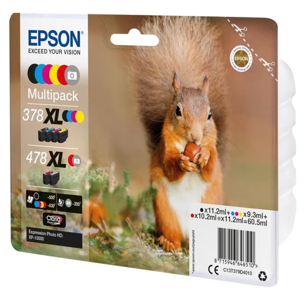 Epson - T379D40 378XL/478XL - Ink MultiPack