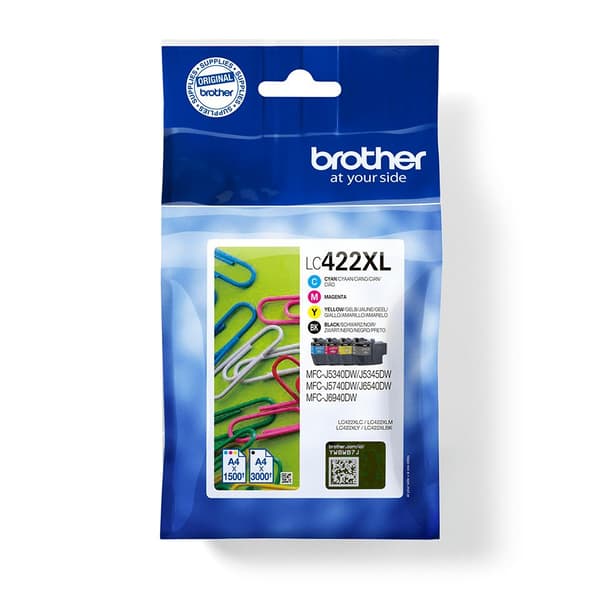 Brother LC-422XLVAL blækpatron