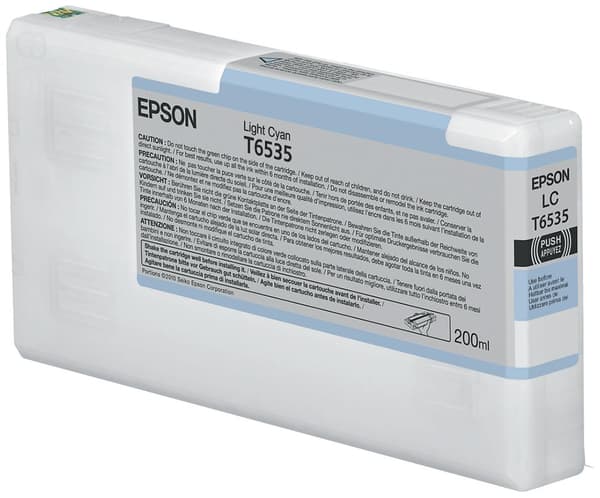 Epson T6535 bläckpatron, enkelpack, cyan