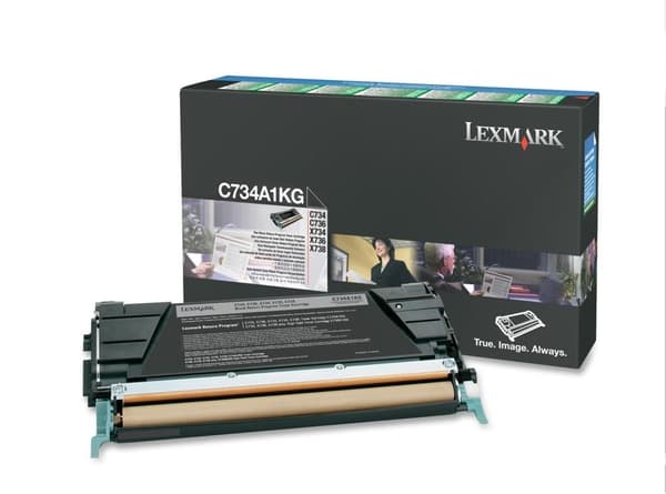 Lexmark tonerkassett för F C73X X73X kapacitet 8000 sidor, svart
