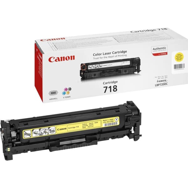 Canon Toner 718 - Gul - Kapacitet: 2 900 sidor (2659B002)