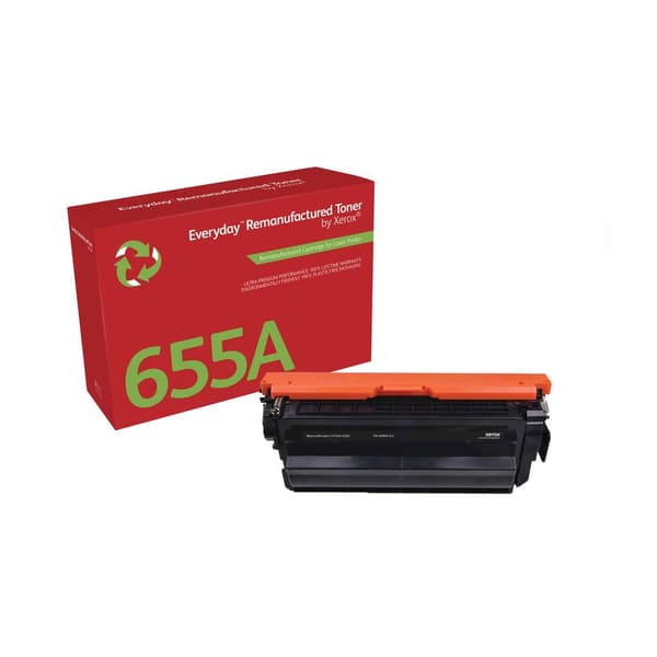 Xerox Everyday - musta - yhteensopiva - väriainekasetti (vaihtoehto: HP 655A, HP CF450A) - HP Color LaserJet Enterprise M652, M653, LaserJet Enterpris