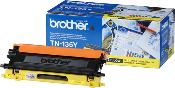Brother Toner TN-135Y - Gul - Kapacitet: 4.000 sider (TN135Y)